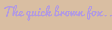 Image with Font Color B29AE1 and Background Color D9BEA2